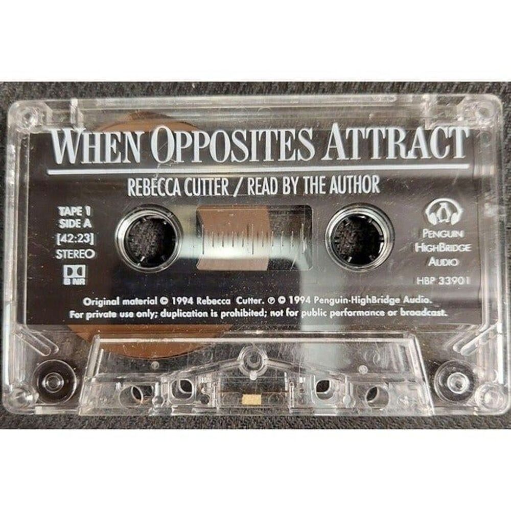 When Opposites Attract audio cassette by Rebecca Cutter, read by the author